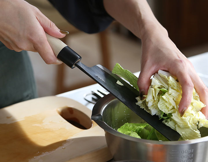 木屋 菜切包丁 西型 170mm 日本橋木屋 包丁 安木鋼 青紙 和包丁 両刃