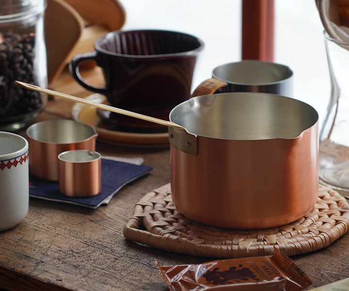 保堂 銅製 ミルクパン L 銅鍋 片手鍋 13cm 小鍋 真鍮 日本製