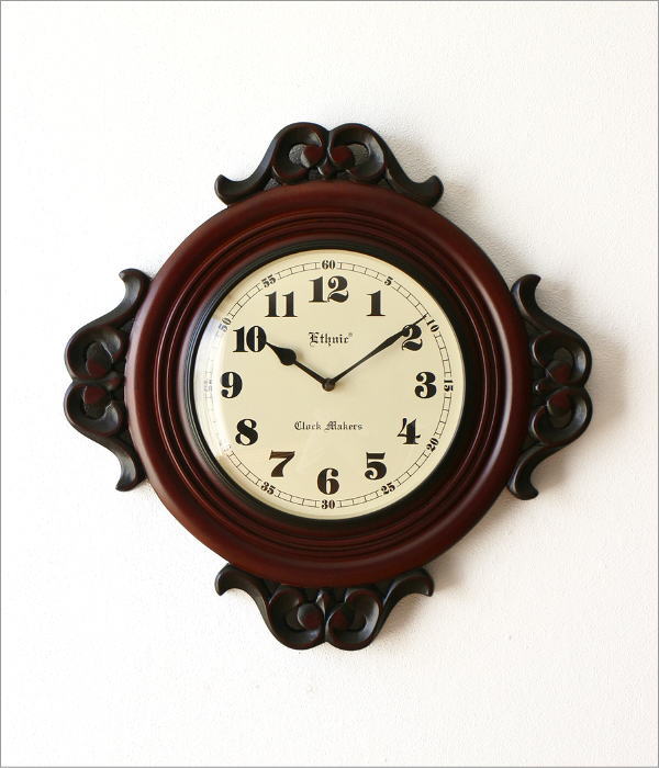 掛け時計 木製 アンティーク レトロ 壁掛け時計 おしゃれ 見やすい