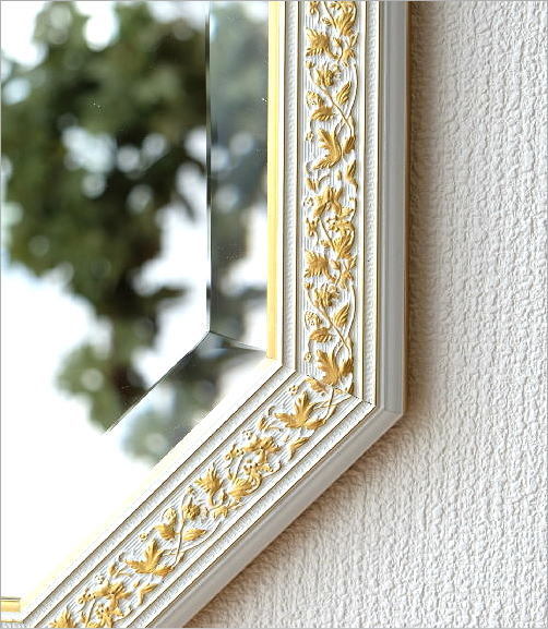 鏡 ミラー 壁掛け ウォールミラー イタリア製 おしゃれ アンティーク