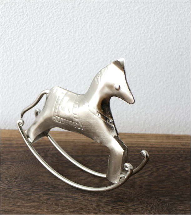 ロッキングホース 馬 置物 置き物 オブジェ 小物 アンティーク