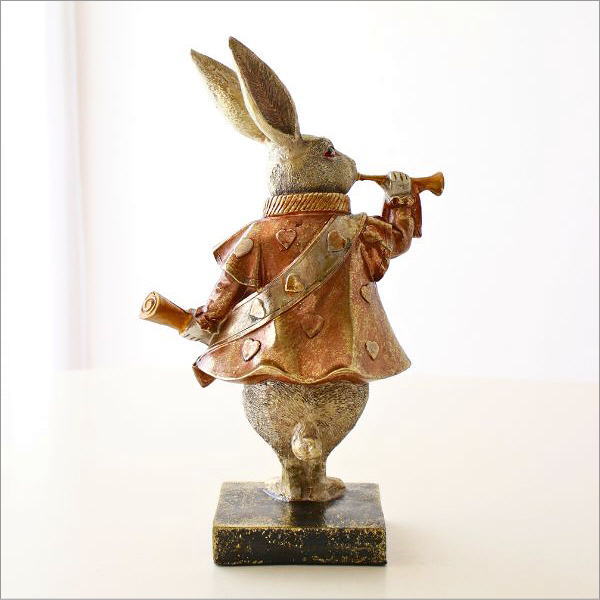 ウサギ うさぎ 置物 置き物 かわいい アンティーク インテリアオブジェ