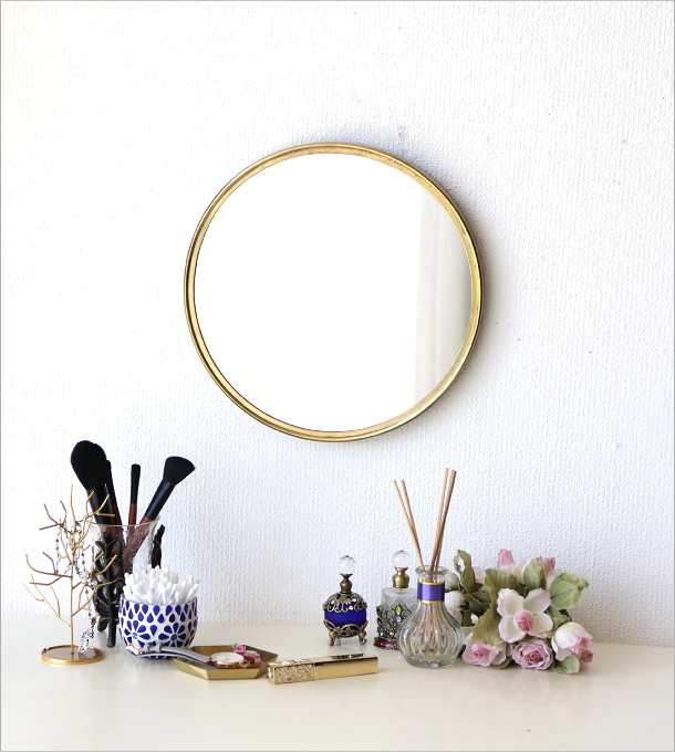 鏡 壁掛けミラー おしゃれ ウォールミラー シンプル ヴィンテージ風