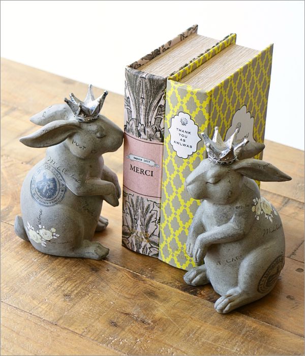 ブックエンド おしゃれ 本立て 本立 ウサギ 可愛い かわいい