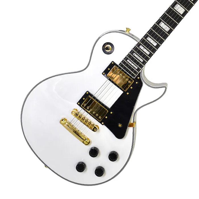 エレキギター レスポールカスタム ホワイト 白 フォトジェニック