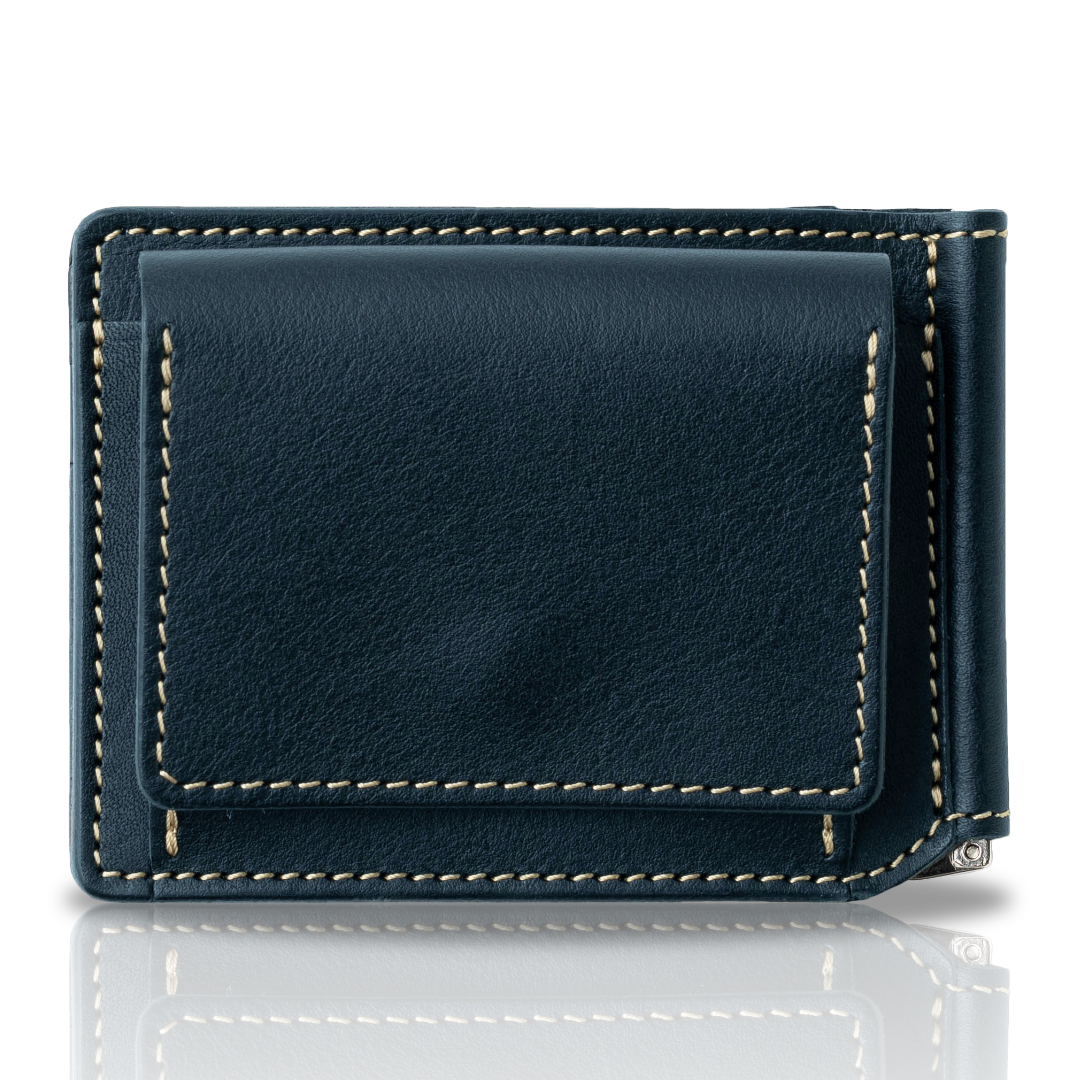 5の付く日10%OFFクーポン配布中♪】 マネークリップ 小銭入れ付き 革