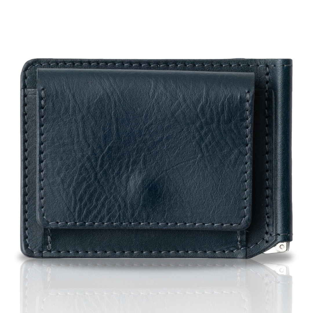 5の付く日10%OFFクーポン配布中♪】 マネークリップ 小銭入れ付き 革