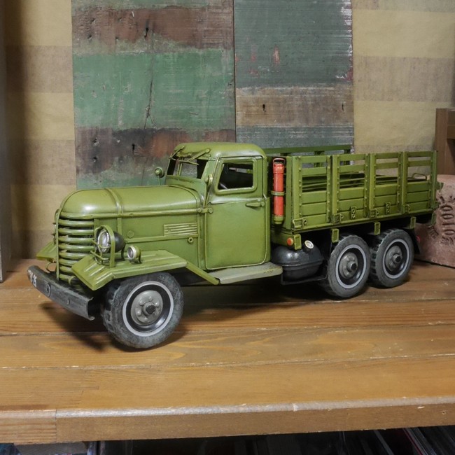 軍用車 トラック 自動車 レトロ インテリア ブリキのおもちゃ