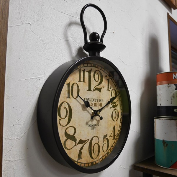 アンティーク ウォールクロック 掛け時計 レトロ 時計 : アメリカン