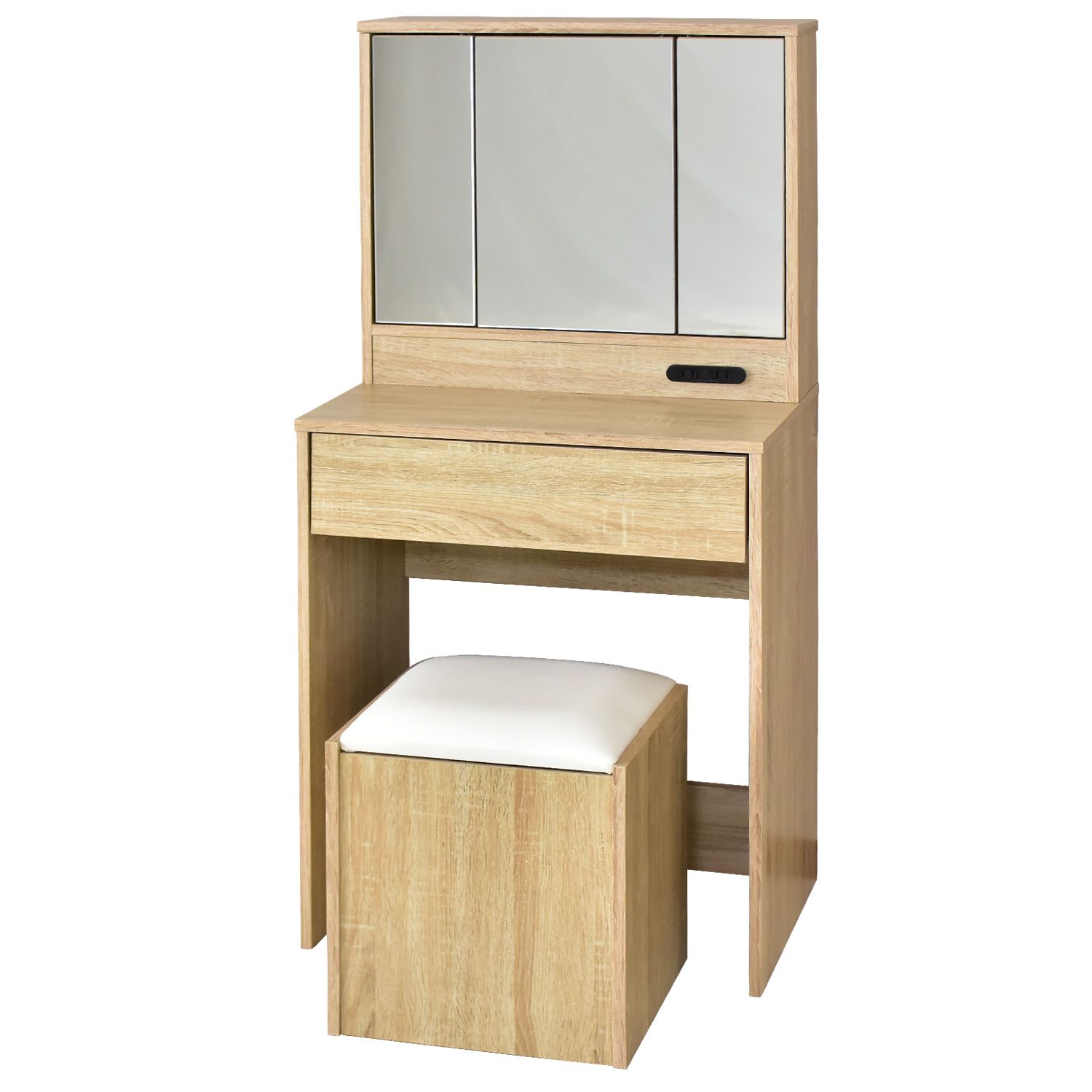 DORIS（ドリス） ドレッサー コンパクト スツール付き 化粧台 鏡