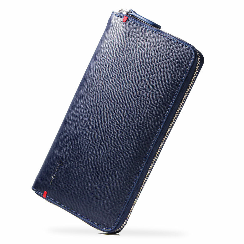 長財布 財布 メンズ 黒 ネイビー カード20枚 ブラック ラウンド