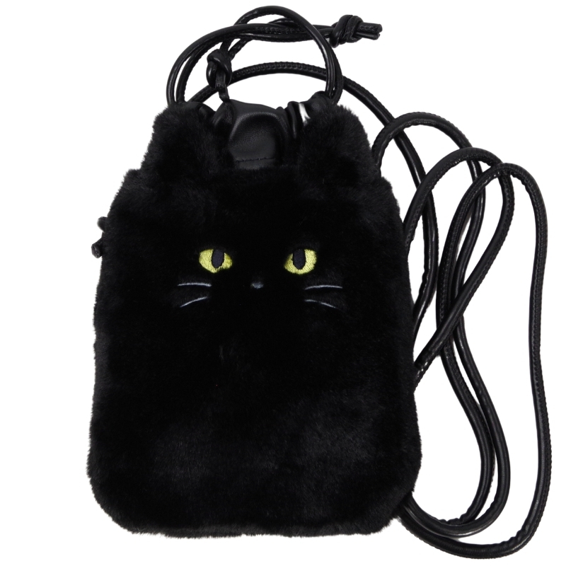 アニマル ポシェット ミニショルダー スマホポーチ もふもふ ねこ くま