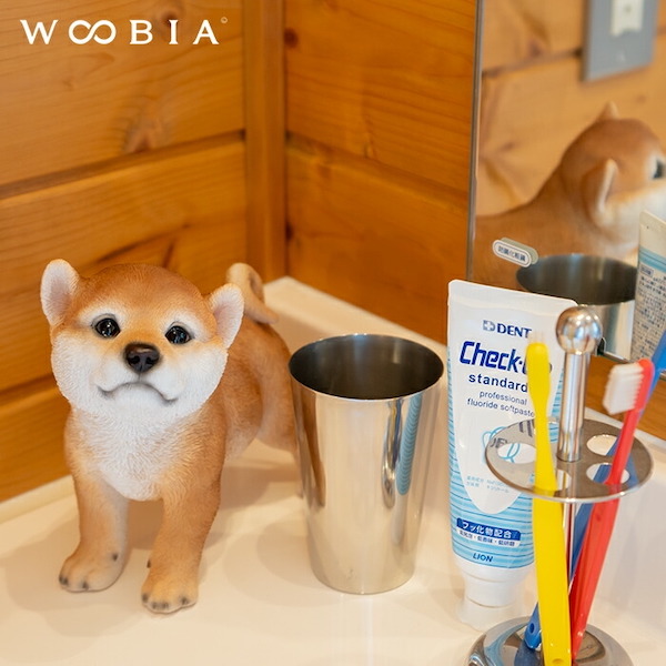 犬 置物 ガーデニング 雑貨 ガーデン オーナメント オブジェ 〔 柴犬