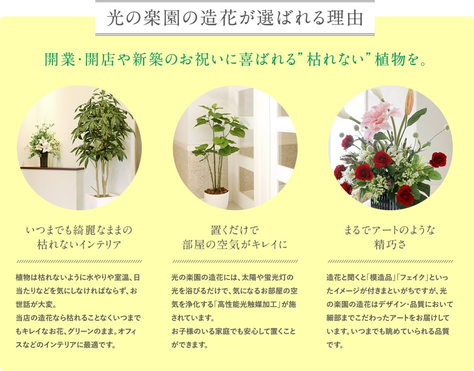 フェイクグリーン 光触媒 光の楽園 スリムフィカストライアングル1.45m