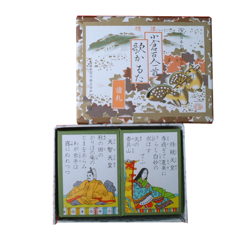 即納】小倉百人一首 歌かるた 標準 【読札】 大石天狗堂 ちはやふる