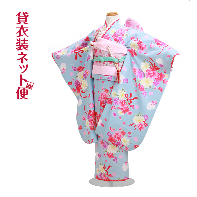 松田聖子ブランド 七五三 着物 7歳 女の子 着物レンタル 5歳 503 送料