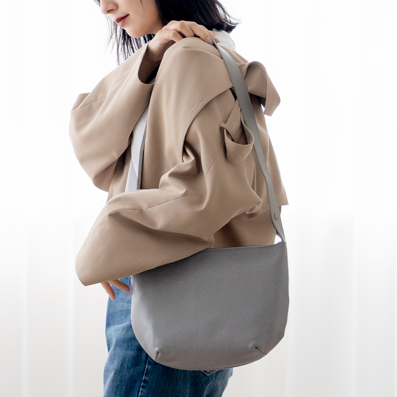 Jamale（ジャマレ） ショルダーバッグ レディース 日本製 牛革 防水