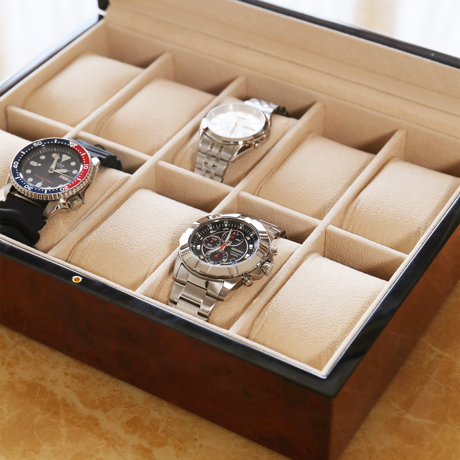 sankyo shokai（三京商会） 腕時計ケース 10本用 木製 腕時計 ケース