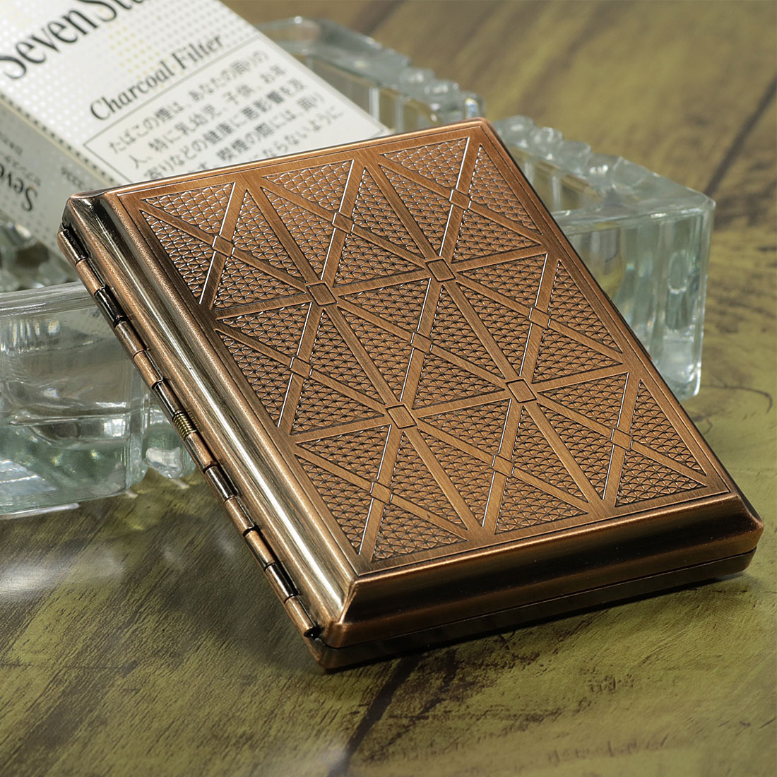 シガレットケース・タバコケース A-CASE 銅古美パターン 18本(85mm)/22