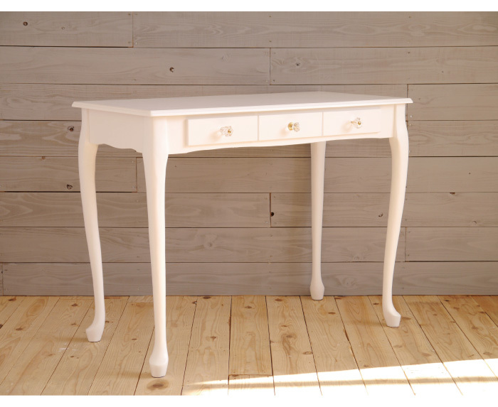 デスク 引き出し付き 猫脚 机 テーブル 幅90cm リビングデスク 事務机