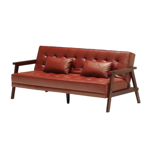 ソファーベッド 3人掛け 幅185cm レトロソファー リビングソファー