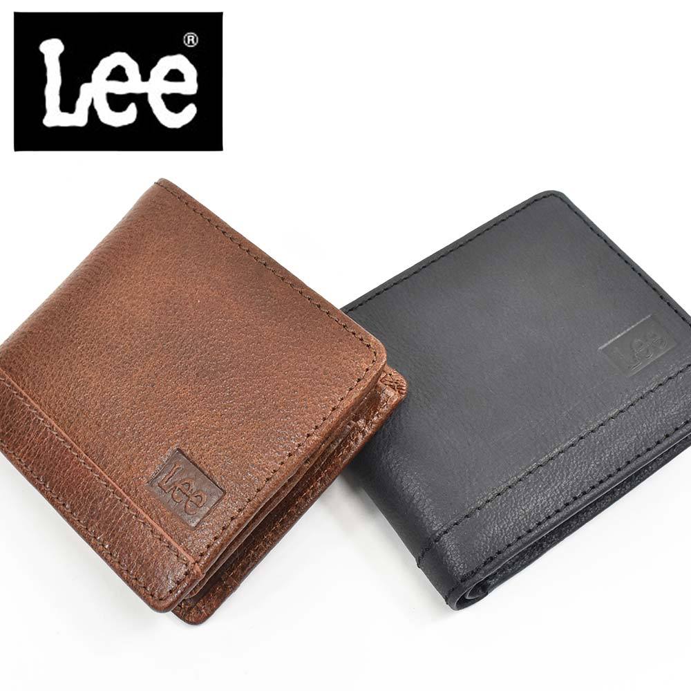 Lee（リー） 財布 二つ折り クリアポケット付き メンズ レディース 二