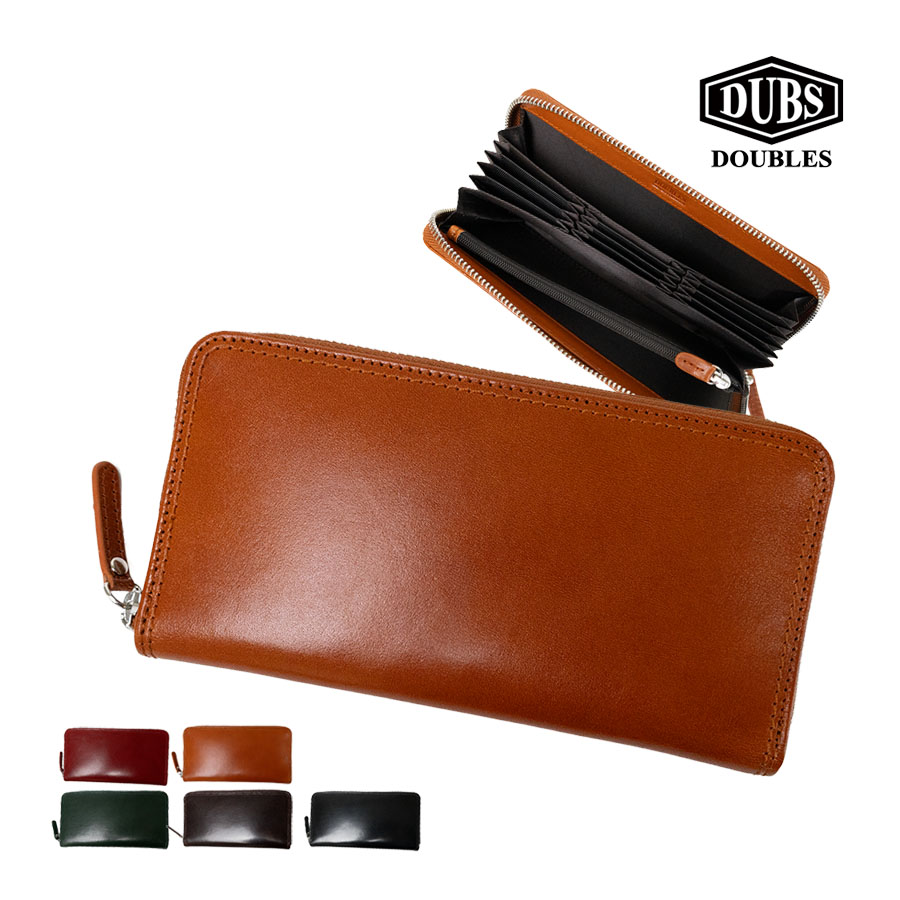DOUBLES（ダブルス） 長財布 メンズ ラウンドファスナー 本革 革