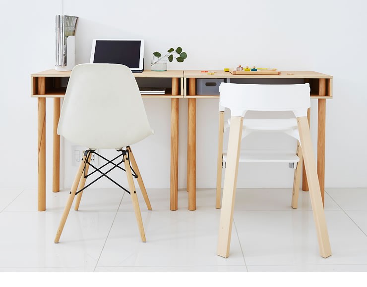 ideaco（イデアコ） コンパクトでスリムな学習机 PLYWOOD Series