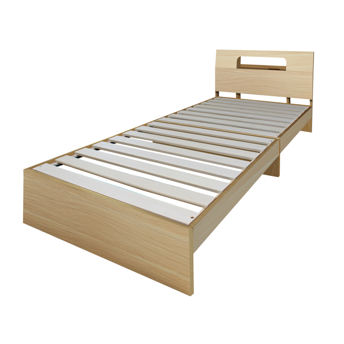 すのこベッド シングル ベッドフレーム シングルベッド すのこ 2段階