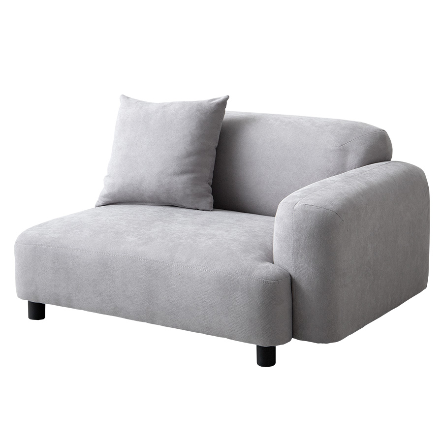 ソファ 1人掛け コーナー フロア ロー ファブリック 低め 1P 一人用 肘