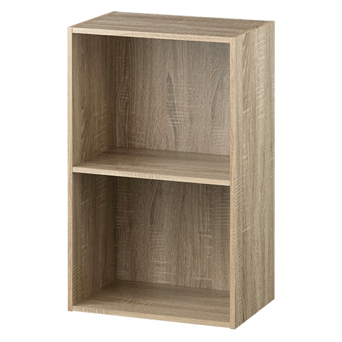 ぼん家具 カラーボックス 本棚 スリム A4 ラック 大容量 収納棚 2段