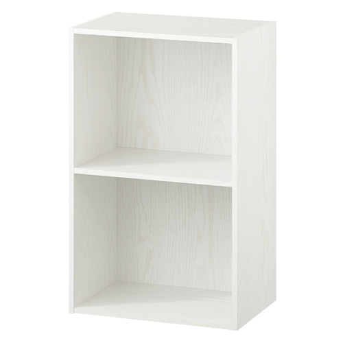 ぼん家具 カラーボックス 本棚 スリム A4 ラック 大容量 収納棚 2段