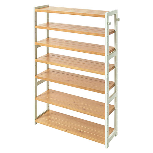 ぼん家具 シューズラック 7段 幅85cm 靴箱 シューズボックス おしゃれ