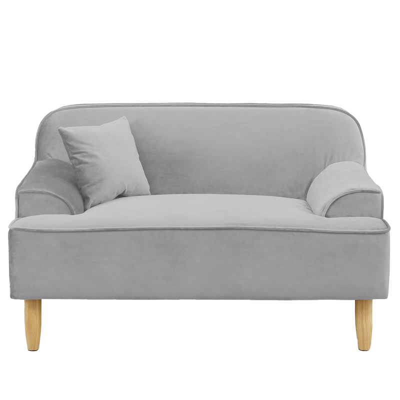 サンコウ 【在庫限り】ベロア ソファ 1人掛け ベルベット ローソファー