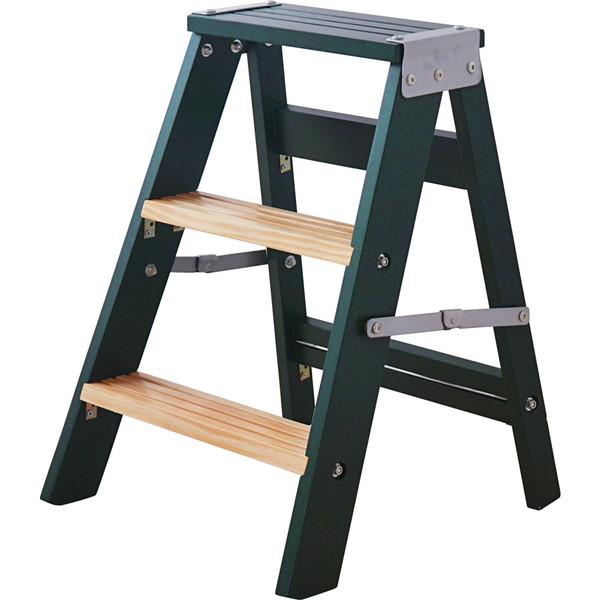 ラダーラック 踏み台 サーキューレーター台 折りたたみステップ 木製