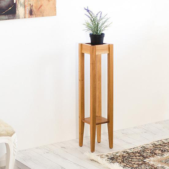 フラワースタンド 幅16 完成品 天然木 トール花台 アルコール台 消毒