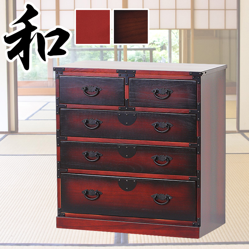 階段箪笥 右下がり 和風 昭和 レトロ 古風 桐 タンス たんす 階段