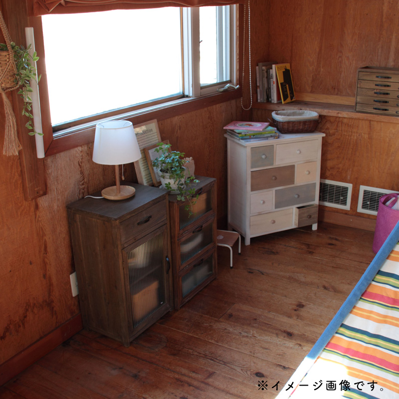 東谷 トレノ ガラスキャビネット CCR-108 アンティーク ガラス 扉付き