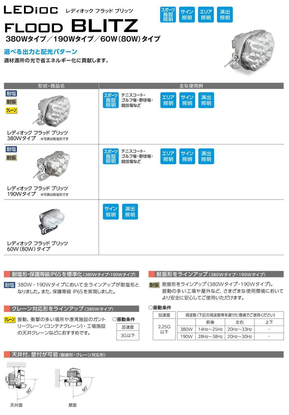 岩崎電気 E0833N/SAN8/DG LED投光器 レディオックフラッドブリッツ 60W