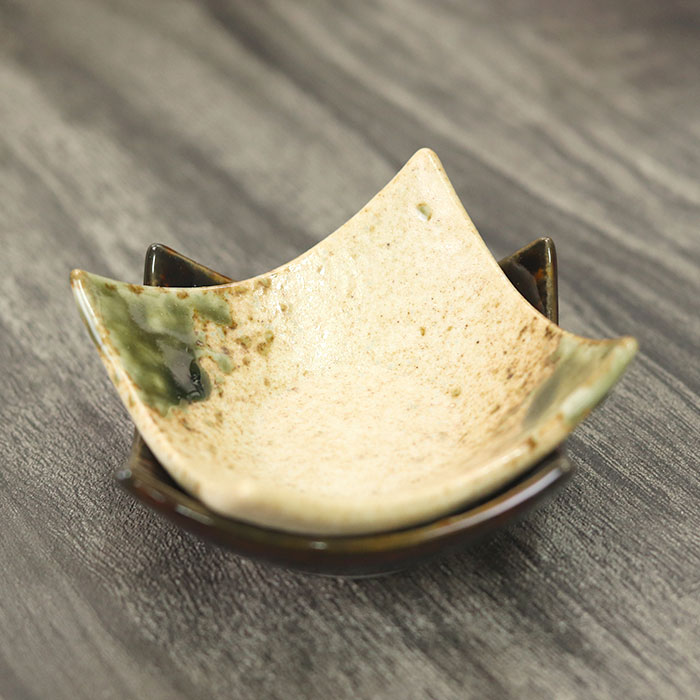 小鉢 石目調 角型 珍味入 全2種 小皿 豆皿 おせち 日本料理 お皿 和