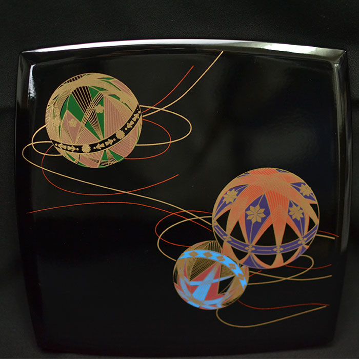 重箱 3段 三段 6.5寸 5〜6人用 彩光てまり 胴張 日本製 北市漆器 送料