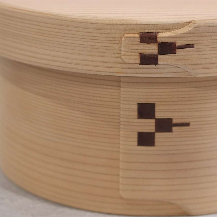 おひつ 曲げわっぱ 木製 お櫃 2合 隅丸 6寸 日本製 国産 大館工芸社
