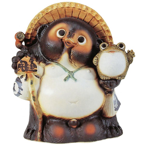 信楽焼 たぬき 狸 置き物 インテリア 大型 オブジェ 家具 陶器製 商売