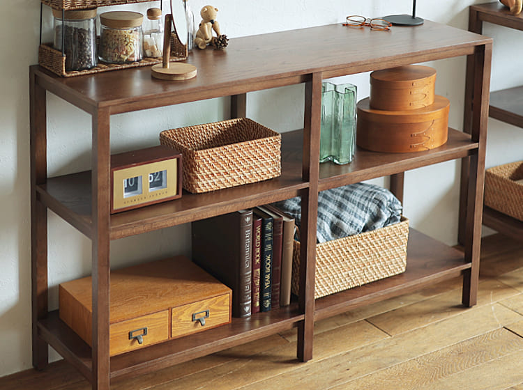 オープンシェルフ form（フォーム）ブラウン 120cm オープンシェルフ