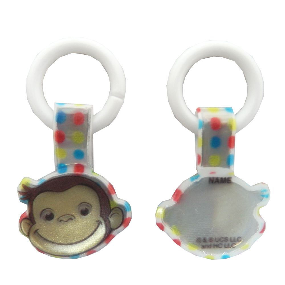 上靴 お名前タグ ネームタグ おさるのジョージ シューズタグ 1足分