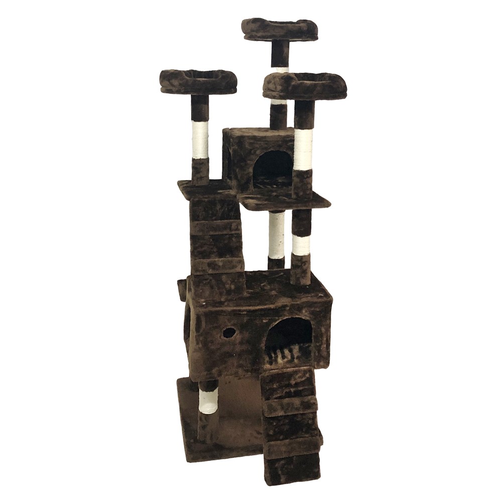 キャットタワー 据え置き型 大型 猫タワー 多頭飼い 高さ186cm 爪とぎ