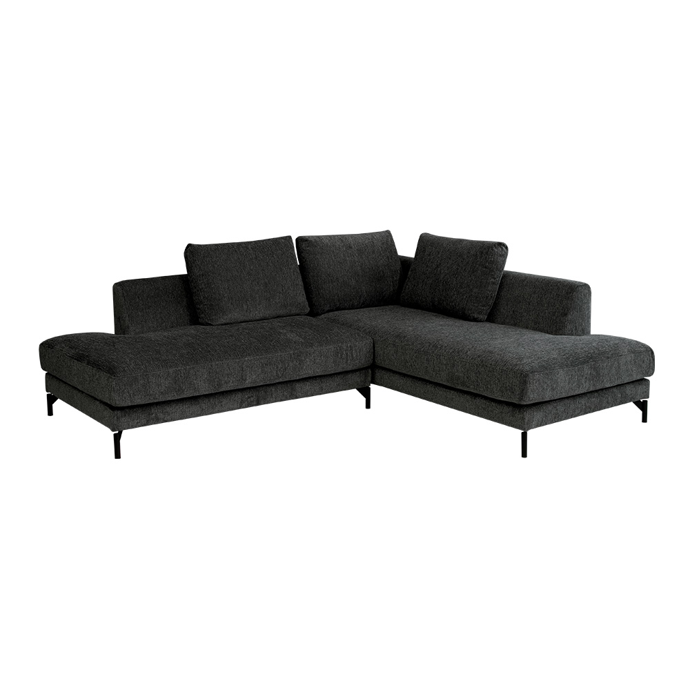 ソファ ソファー ファブリック 3人掛け カウチソファ L字 モダン