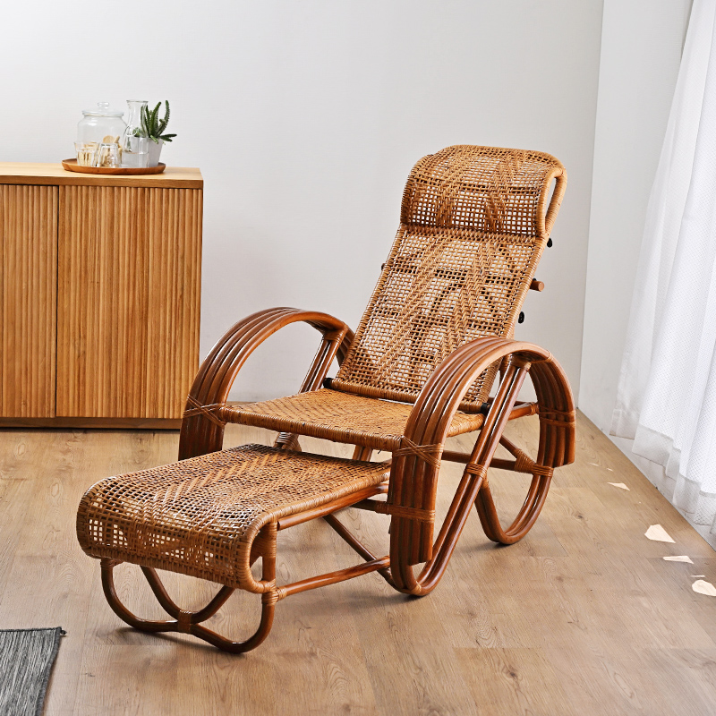 籐の椅子 リクライニングチェア 寝椅子 折りたたみ 和室 M707HR 爆買