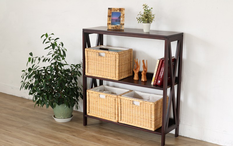 収納バスケット 3個組 ラタン 籐かご 内布付き アジアン GK907N3 爆買