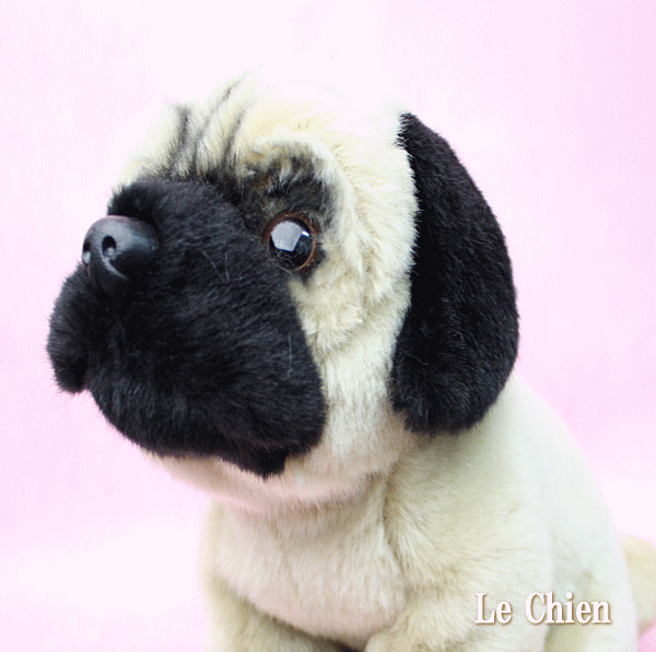 犬のぬいぐるみ パグ フォーン - faithful friends【大】 : LeChien